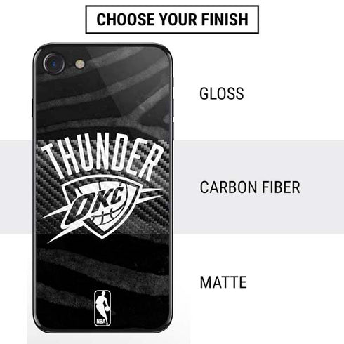 NBA Oklahoma City Thunder Black Animal Print iPhone SE (2nd & 3rd Gen) Skin