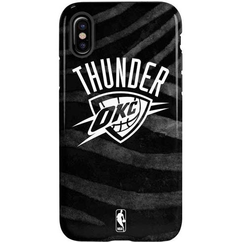 NBA Oklahoma City Thunder Black Animal Print iPhone X Pro Case