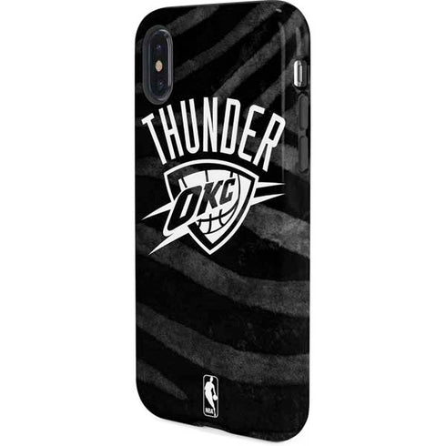 NBA Oklahoma City Thunder Black Animal Print iPhone X Pro Case