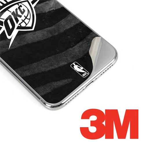 NBA Oklahoma City Thunder Black Animal Print iPhone X Skin