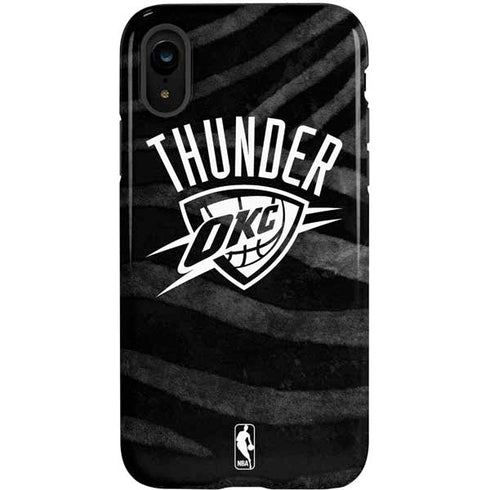 NBA Oklahoma City Thunder Black Animal Print iPhone XR Pro Case