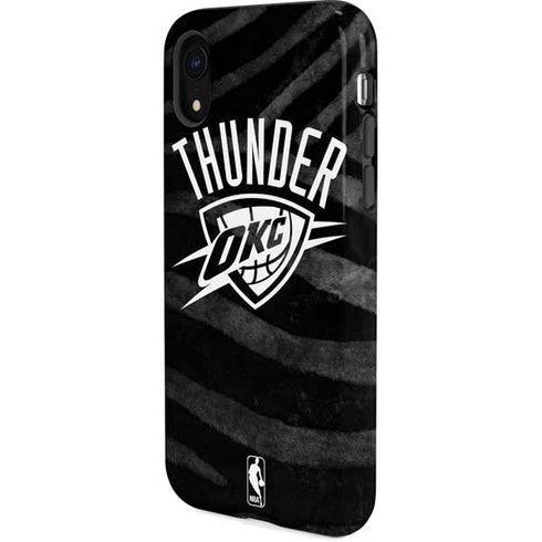 NBA Oklahoma City Thunder Black Animal Print iPhone XR Pro Case