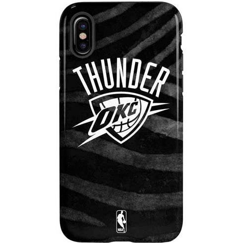 NBA Oklahoma City Thunder Black Animal Print iPhone XS Pro Case