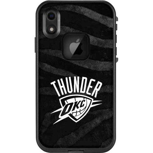NBA Oklahoma City Thunder Black Animal Print LifeProof Fre iPhone Skin