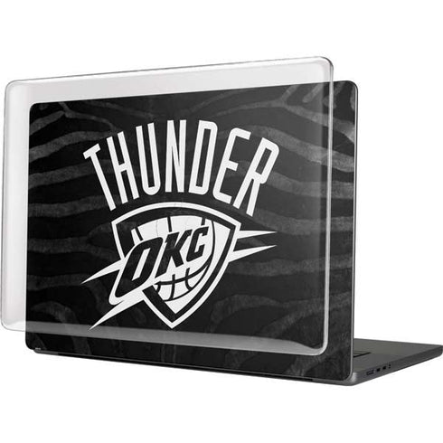 NBA Oklahoma City Thunder Black Animal Print MacBook Pro 16in (2021-25) Case plus Skin