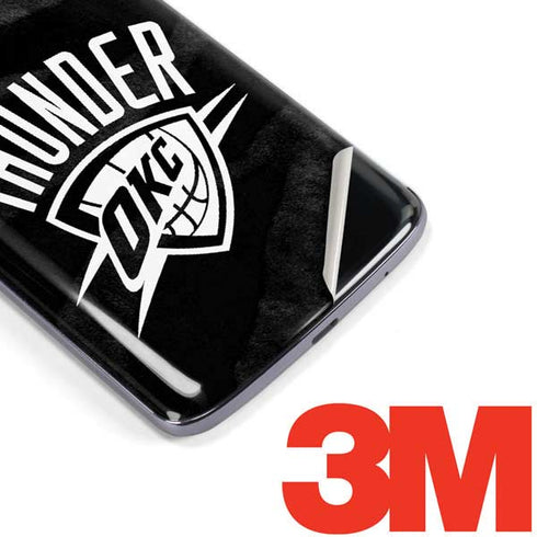 NBA Oklahoma City Thunder Black Animal Print Moto E5 Plus Skin