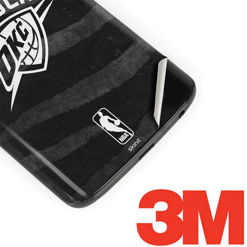 NBA Oklahoma City Thunder Black Animal Print Moto G6 Skin