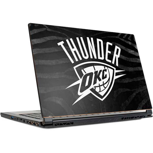 NBA Oklahoma City Thunder Black Animal Print MSI GS65 Stealth Laptop Skin