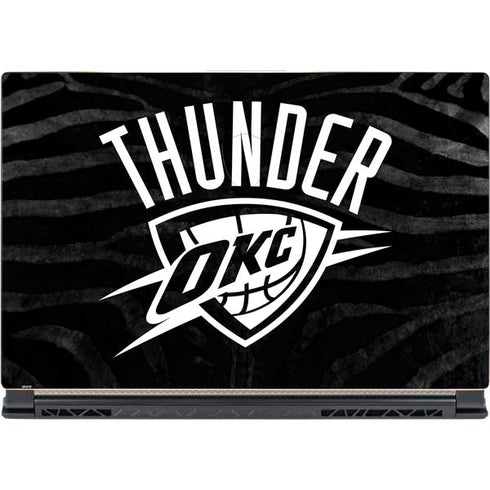 NBA Oklahoma City Thunder Black Animal Print MSI GS65 Stealth Laptop Skin