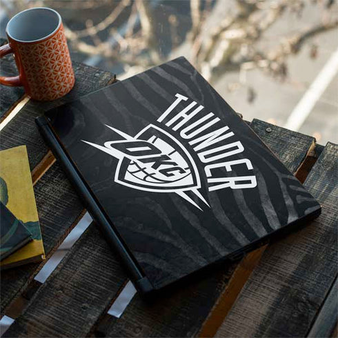 NBA Oklahoma City Thunder Black Animal Print MSI GS65 Stealth Laptop Skin