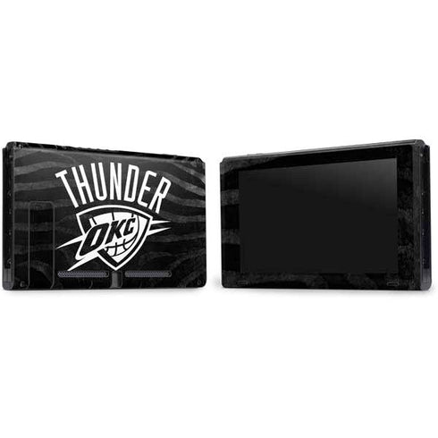 NBA Oklahoma City Thunder Black Animal Print Nintendo Switch Bundle Skin