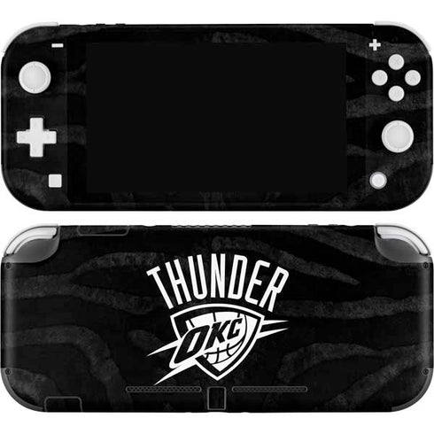 NBA Oklahoma City Thunder Black Animal Print Nintendo Switch Lite Skin
