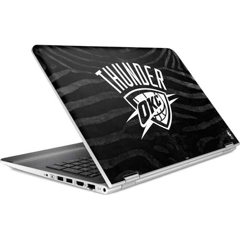 NBA Oklahoma City Thunder Black Animal Print HP Pavilion Skin