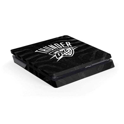 NBA Oklahoma City Thunder Black Animal Print PS4 Slim Skin