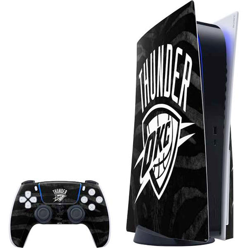 NBA Oklahoma City Thunder Black Animal Print PS5 Bundle Skin