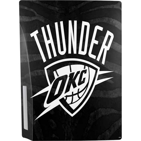 NBA Oklahoma City Thunder Black Animal Print PS5 Console Skin