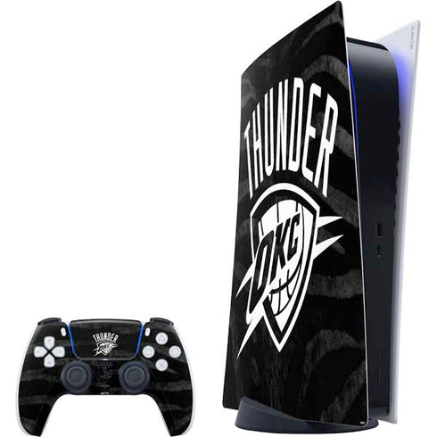 NBA Oklahoma City Thunder Black Animal Print PS5 Digital Edition Bundle Skin