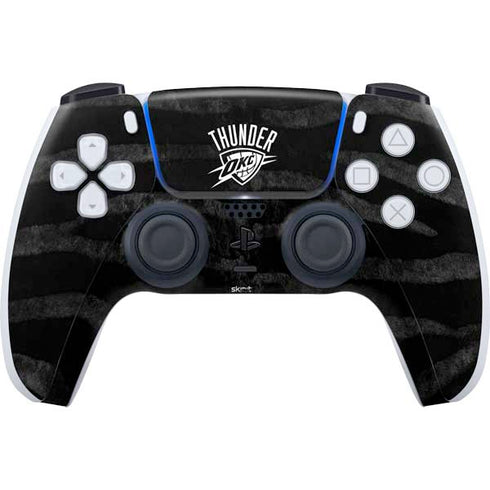 NBA Oklahoma City Thunder Black Animal Print PS5 Controller Skin