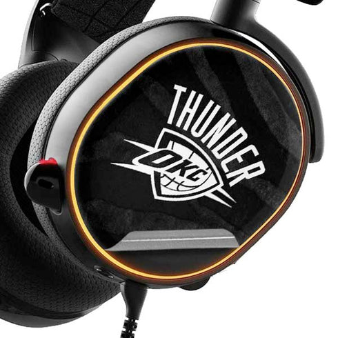 NBA Oklahoma City Thunder Black Animal Print SteelSeries Arctis 5 Skin