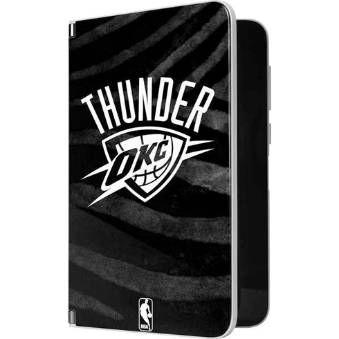 NBA Oklahoma City Thunder Black Animal Print Surface Duo Skin