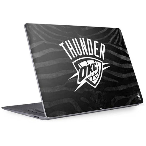 NBA Oklahoma City Thunder Black Animal Print Surface Laptop 2 Skin
