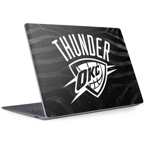 NBA Oklahoma City Thunder Black Animal Print Surface Laptop 3 13.5in Skin