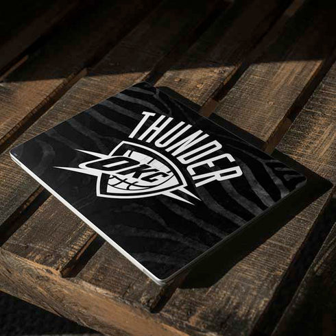 NBA Oklahoma City Thunder Black Animal Print Surface Laptop 3 13.5in Skin