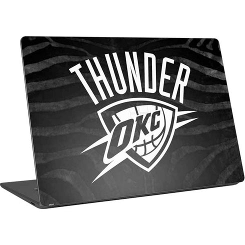 NBA Oklahoma City Thunder Black Animal Print Surface Laptop 4 15in Skin
