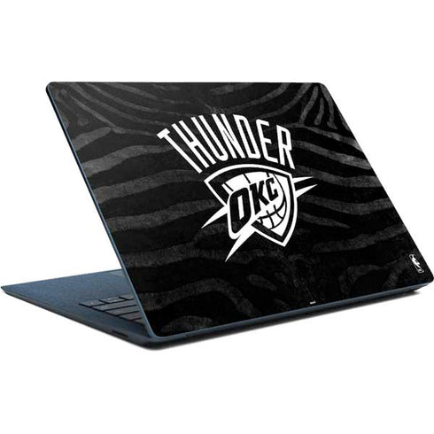 NBA Oklahoma City Thunder Black Animal Print Surface Laptop Skin
