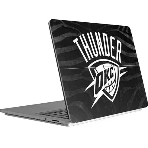 NBA Oklahoma City Thunder Black Animal Print Surface Laptop Studio Skin