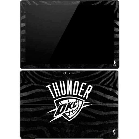 NBA Oklahoma City Thunder Black Animal Print Surface Pro 4 Skin