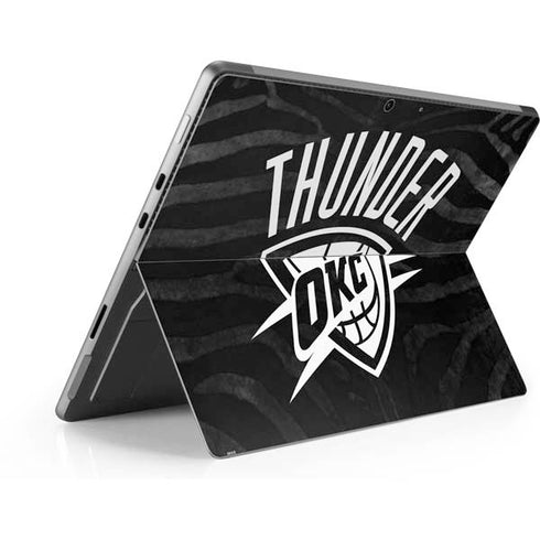 NBA Oklahoma City Thunder Black Animal Print Surface Pro 8 Skin