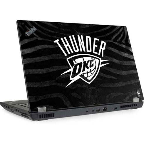 NBA Oklahoma City Thunder Black Animal Print Lenovo ThinkPad Skin