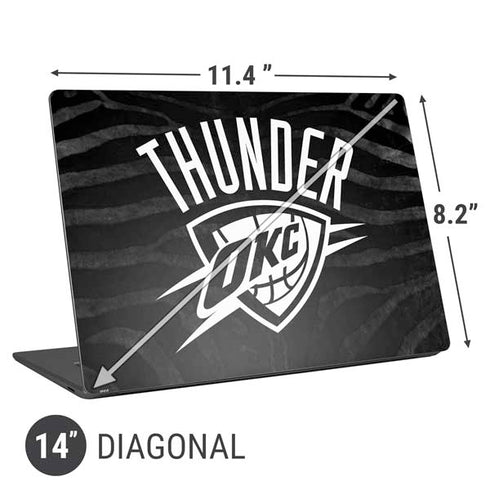 NBA Oklahoma City Thunder Black Animal Print Universal Laptop 14in (11.4 x 8.2in) Skin