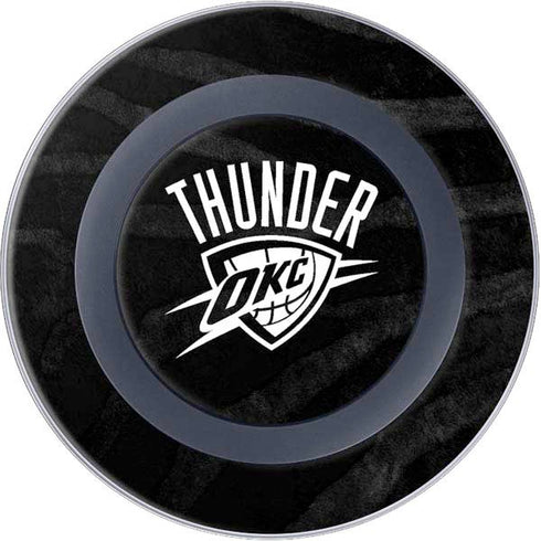 NBA Oklahoma City Thunder Black Animal Print Wireless Charger Skin