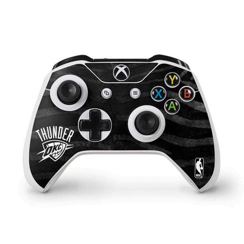 NBA Oklahoma City Thunder Black Animal Print Xbox One S Controller Skin