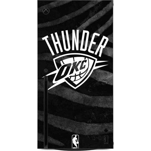 NBA Oklahoma City Thunder Black Animal Print Xbox Series X Console Skin