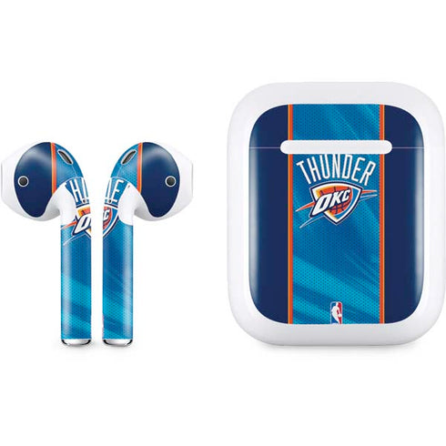 NBA Oklahoma City Thunder Blue Jersey Apple AirPods Skin