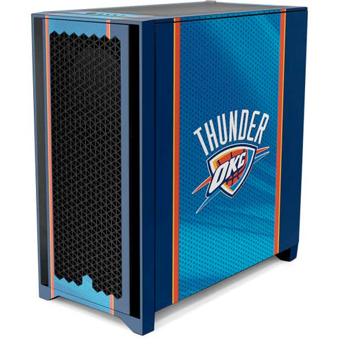 NBA Oklahoma City Thunder Blue Jersey Corsair 4000D Tempered Glass Mid-Tower ATX Case Skin