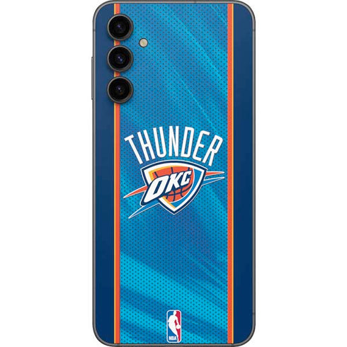NBA Oklahoma City Thunder Blue Jersey Galaxy A14 5G Skin