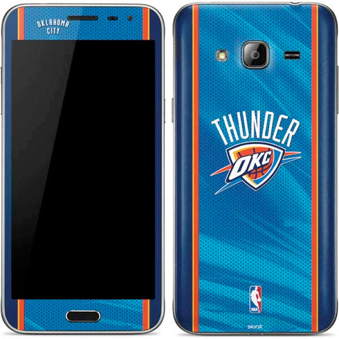 NBA Oklahoma City Thunder Blue Jersey Galaxy J3 Skin