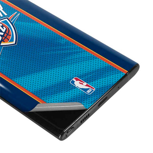 NBA Oklahoma City Thunder Blue Jersey Galaxy Note 10 Plus Skin