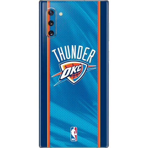 NBA Oklahoma City Thunder Blue Jersey Galaxy Note 10 Skin