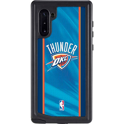 NBA Oklahoma City Thunder Blue Jersey Galaxy Note 10 Waterproof Case