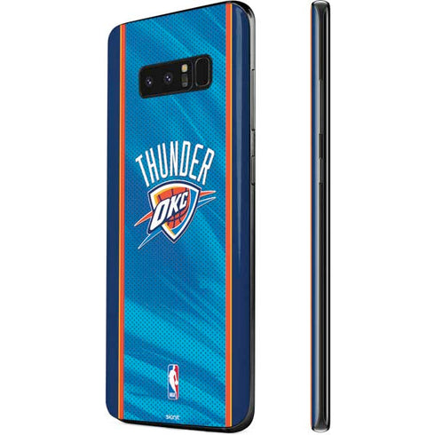 NBA Oklahoma City Thunder Blue Jersey Galaxy Note 8 Skin