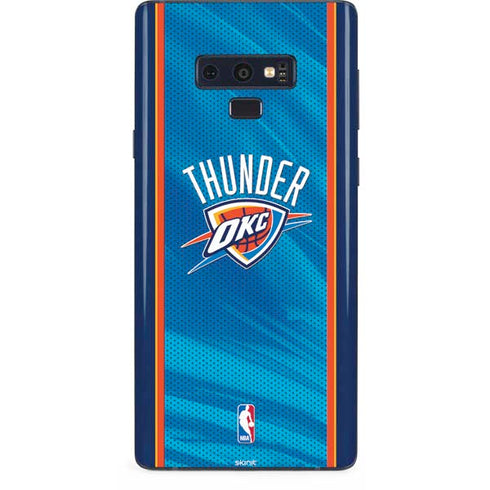 NBA Oklahoma City Thunder Blue Jersey Galaxy Note 9 Skin