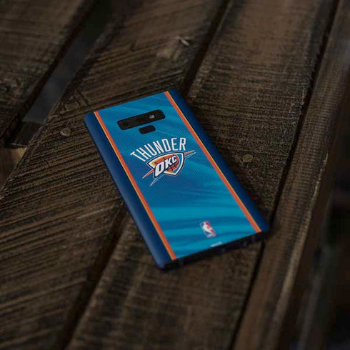 NBA Oklahoma City Thunder Blue Jersey Galaxy Note 9 Skin