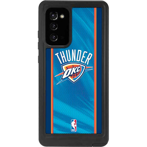 NBA Oklahoma City Thunder Blue Jersey Galaxy Note20 5G Waterproof Case