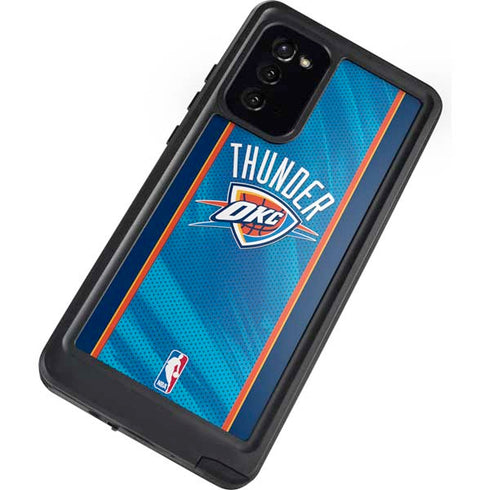 NBA Oklahoma City Thunder Blue Jersey Galaxy Note20 5G Waterproof Case