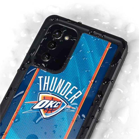 NBA Oklahoma City Thunder Blue Jersey Galaxy Note20 5G Waterproof Case